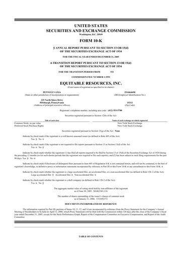 Thumbnail EQT Corporation
 10-K Annual Report 