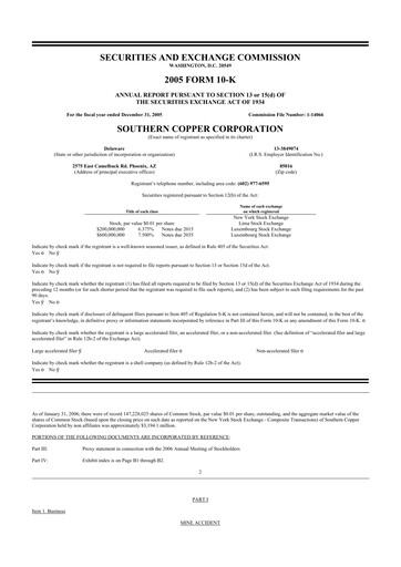 Thumbnail Southern Copper 10-K Annual Report 
