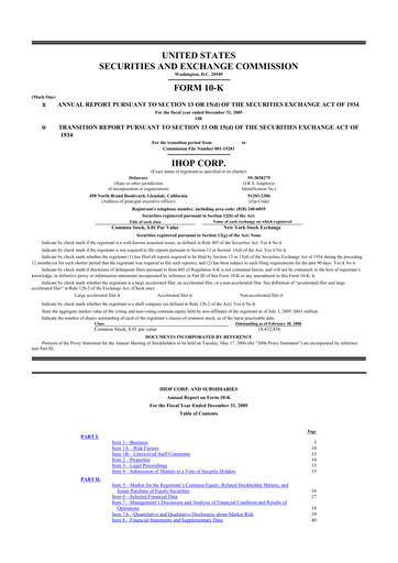 Thumbnail Dine Brands Global 10-K Annual Report 