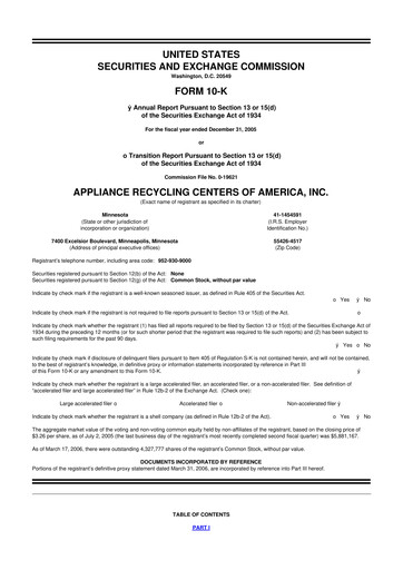 Miniature ALT5 Sigma 10-K Rapport annuel 