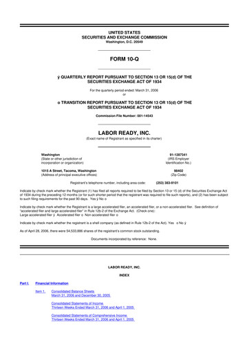 Thumbnail TrueBlue 10-Q Quarterly Report FY 