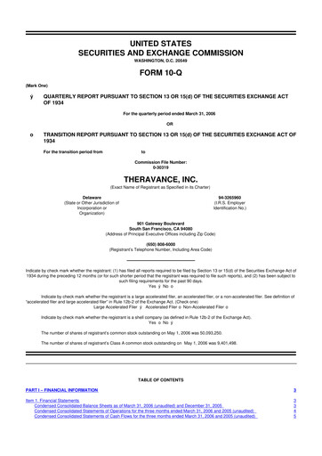 Thumbnail Innoviva 10-Q Quarterly Report FY 