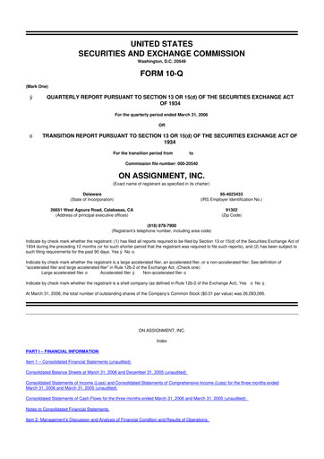 Thumbnail ASGN 10-Q Quarterly Report FY 