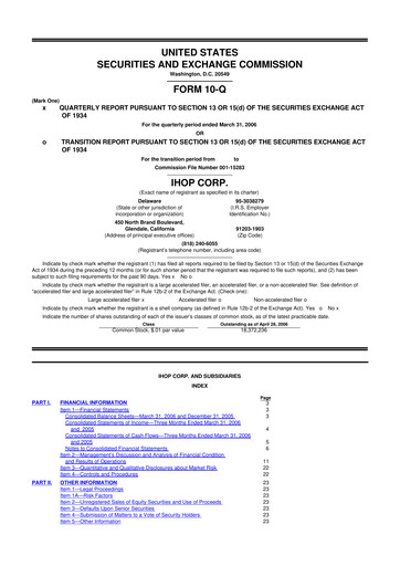 Thumbnail Dine Brands Global 10-Q Quarterly Report FY 