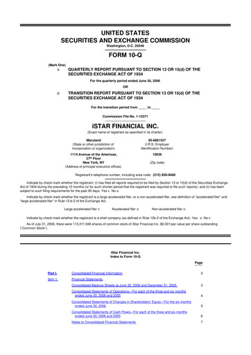 Thumbnail Safehold
 10-Q Quarterly Report FY 