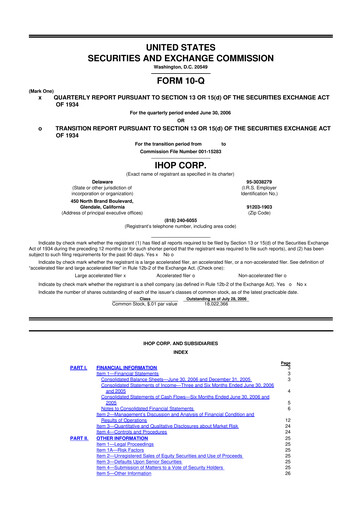 Thumbnail Dine Brands Global 10-Q Quarterly Report FY 