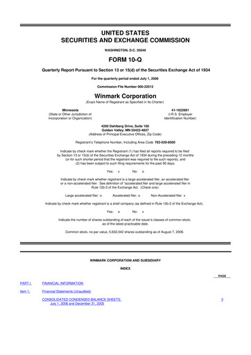 Thumbnail Winmark 10-Q Quarterly Report FY 