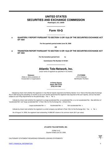 Thumbnail ATN International 10-Q Quarterly Report FY 