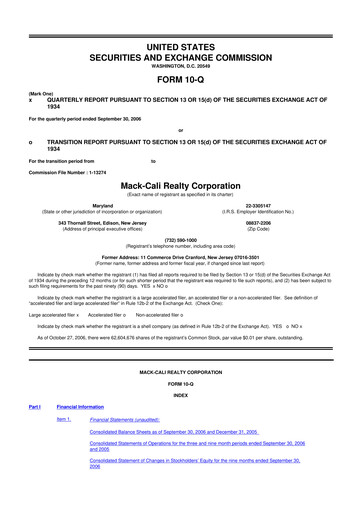 Thumbnail Veris Residential 10-Q Quarterly Report FY 