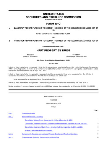 Vorschaubild Equity Commonwealth 10-Q Quartalsbericht  