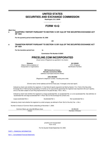 Thumbnail Booking Holdings (Booking.com) 10-Q Quarterly Report FY 
