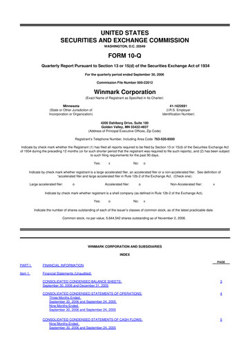 Thumbnail Winmark 10-Q Quarterly Report FY 