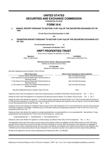 Vorschaubild Equity Commonwealth 10-K Jahresbericht 
