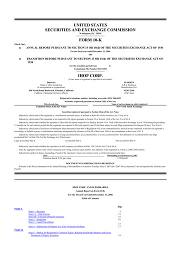 Thumbnail Dine Brands Global 10-K Annual Report 