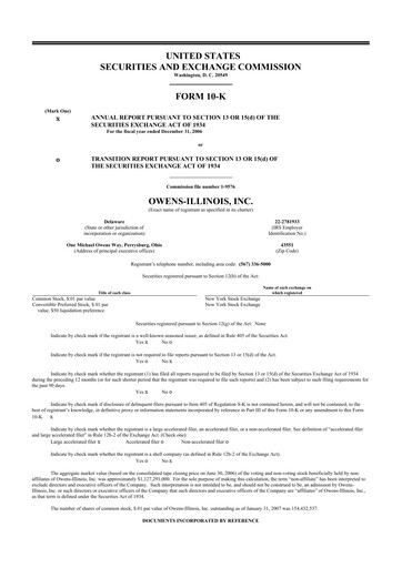 Thumbnail O-I Glass
 10-K Annual Report 