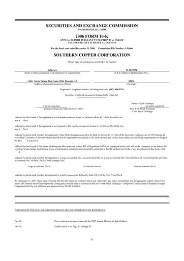 Thumbnail Southern Copper 10-K Annual Report 