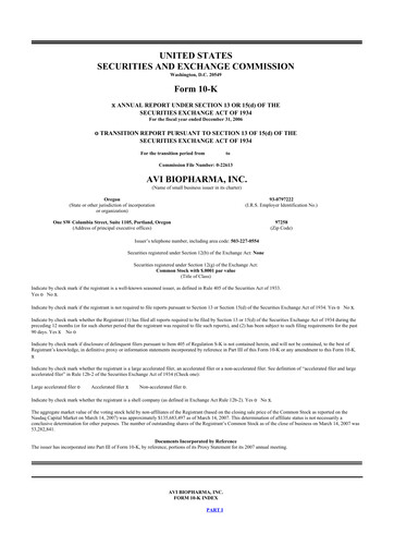 Thumbnail Sarepta Therapeutics
 10-K Annual Report 