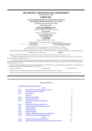 Thumbnail AerCap 20-F Annual Report 