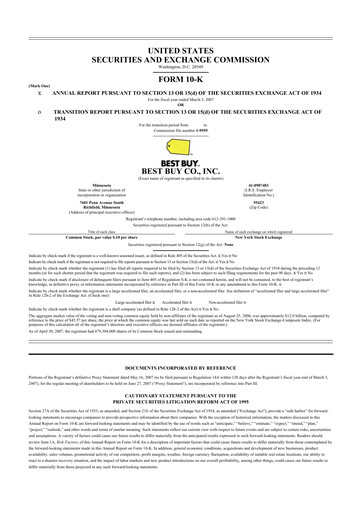 Thumbnail Best Buy 10-K Annual Report 