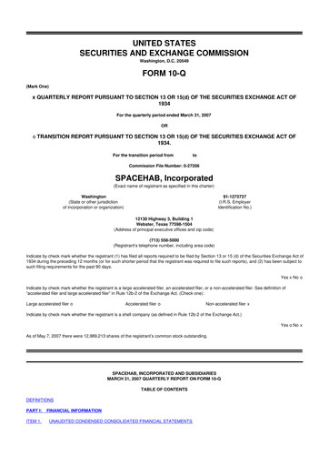 Miniature Astrotech 10-Q Rapport trimestriel  