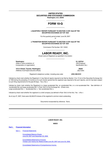 Thumbnail TrueBlue 10-Q Quarterly Report FY 