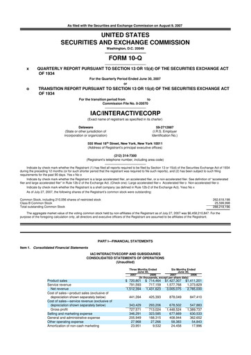 Thumbnail Match Group 10-Q Quarterly Report FY 
