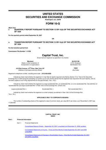 Thumbnail Blackstone Mortgage Trust
 10-Q Quarterly Report FY 