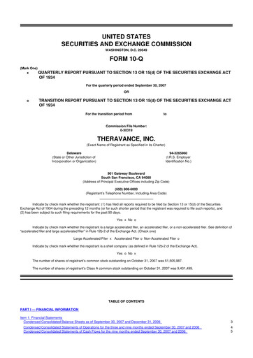 Thumbnail Innoviva 10-Q Quarterly Report FY 