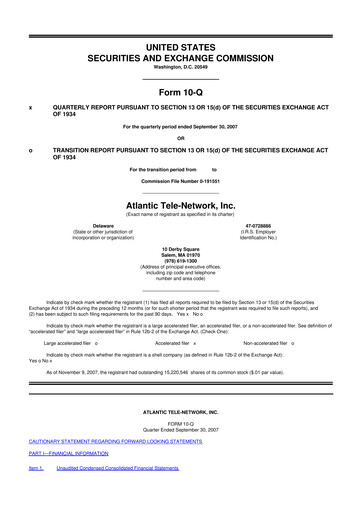 Thumbnail ATN International 10-Q Quarterly Report FY 