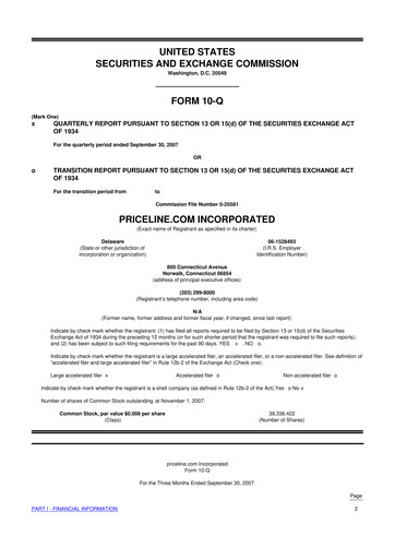 Thumbnail Booking Holdings (Booking.com) 10-Q Quarterly Report FY 