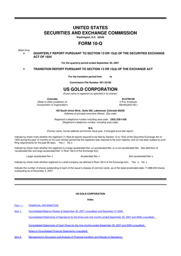 Thumbnail McEwen Mining 10-Q Quarterly Report FY 
