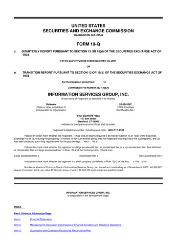 Thumbnail Information Services Group 10-Q Quarterly Report FY 