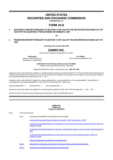 Thumbnail Zumiez 10-Q Quarterly Report FY 