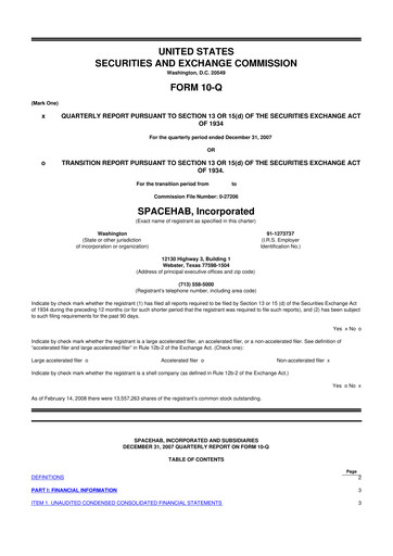 Miniature Astrotech 10-Q Rapport trimestriel  