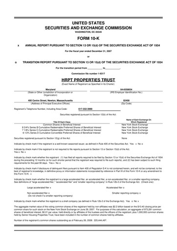 Vorschaubild Equity Commonwealth 10-K Jahresbericht 