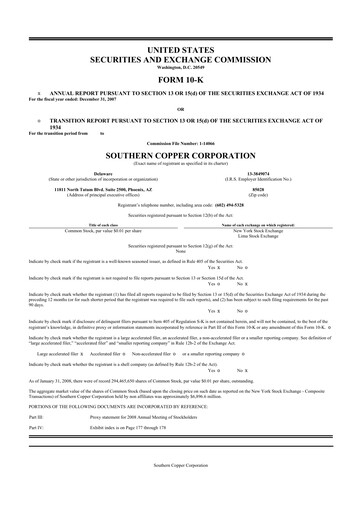 Thumbnail Southern Copper 10-K Annual Report 