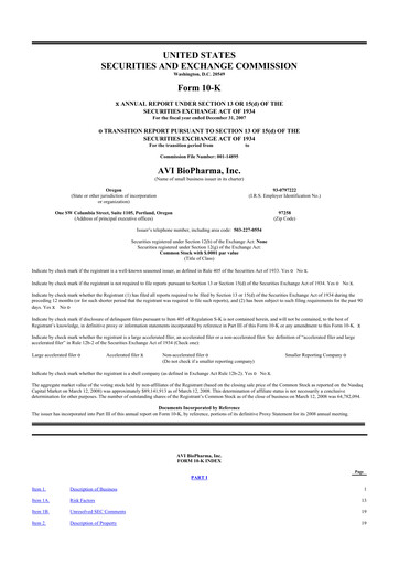 Thumbnail Sarepta Therapeutics
 10-K Annual Report 