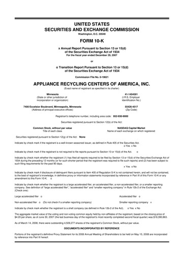 Miniature ALT5 Sigma 10-K Rapport annuel 