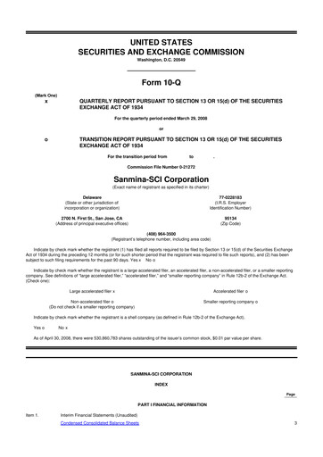 Vorschaubild Sanmina 10-Q Quartalsbericht  