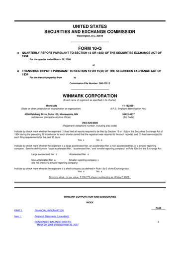 Thumbnail Winmark 10-Q Quarterly Report FY 