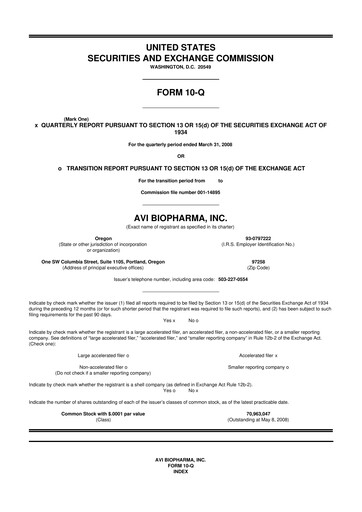 Thumbnail Sarepta Therapeutics
 10-Q Quarterly Report FY 