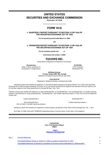 Thumbnail Tucows 10-Q Quarterly Report FY 