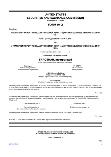 Miniature Astrotech 10-Q Rapport trimestriel  