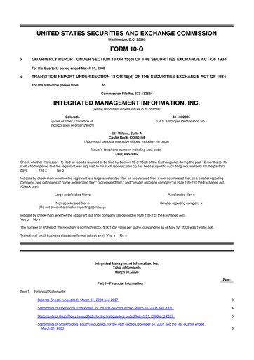 Vorschaubild Where Food Comes From 10-Q Quartalsbericht  