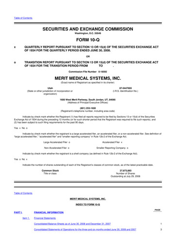 Thumbnail Merit Medical 10-Q Quarterly Report FY 