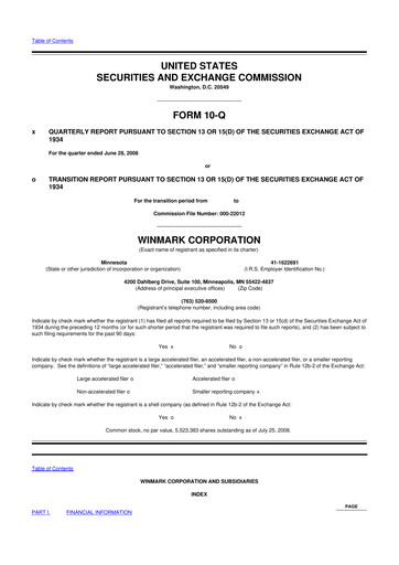 Thumbnail Winmark 10-Q Quarterly Report FY 