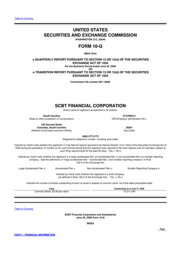 Miniature South State Corp 10-Q Rapport trimestriel  
