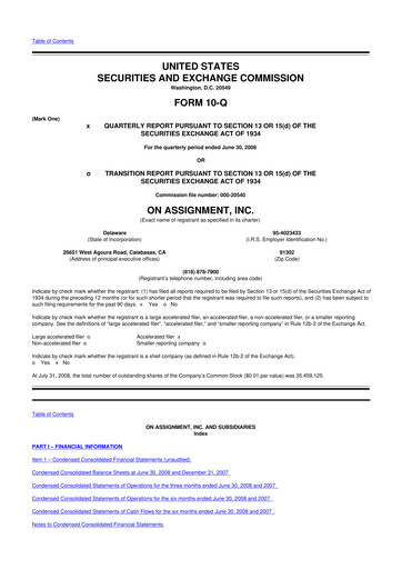 Thumbnail ASGN 10-Q Quarterly Report FY 