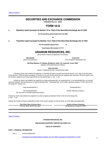 Vorschaubild Westwater Resources
 10-Q Quartalsbericht  