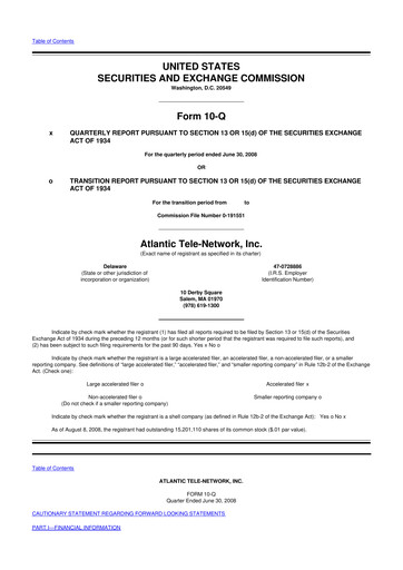 Thumbnail ATN International 10-Q Quarterly Report FY 